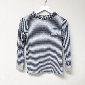 Boys Vineyard Vines Striped Whale Hoodie (Size S)